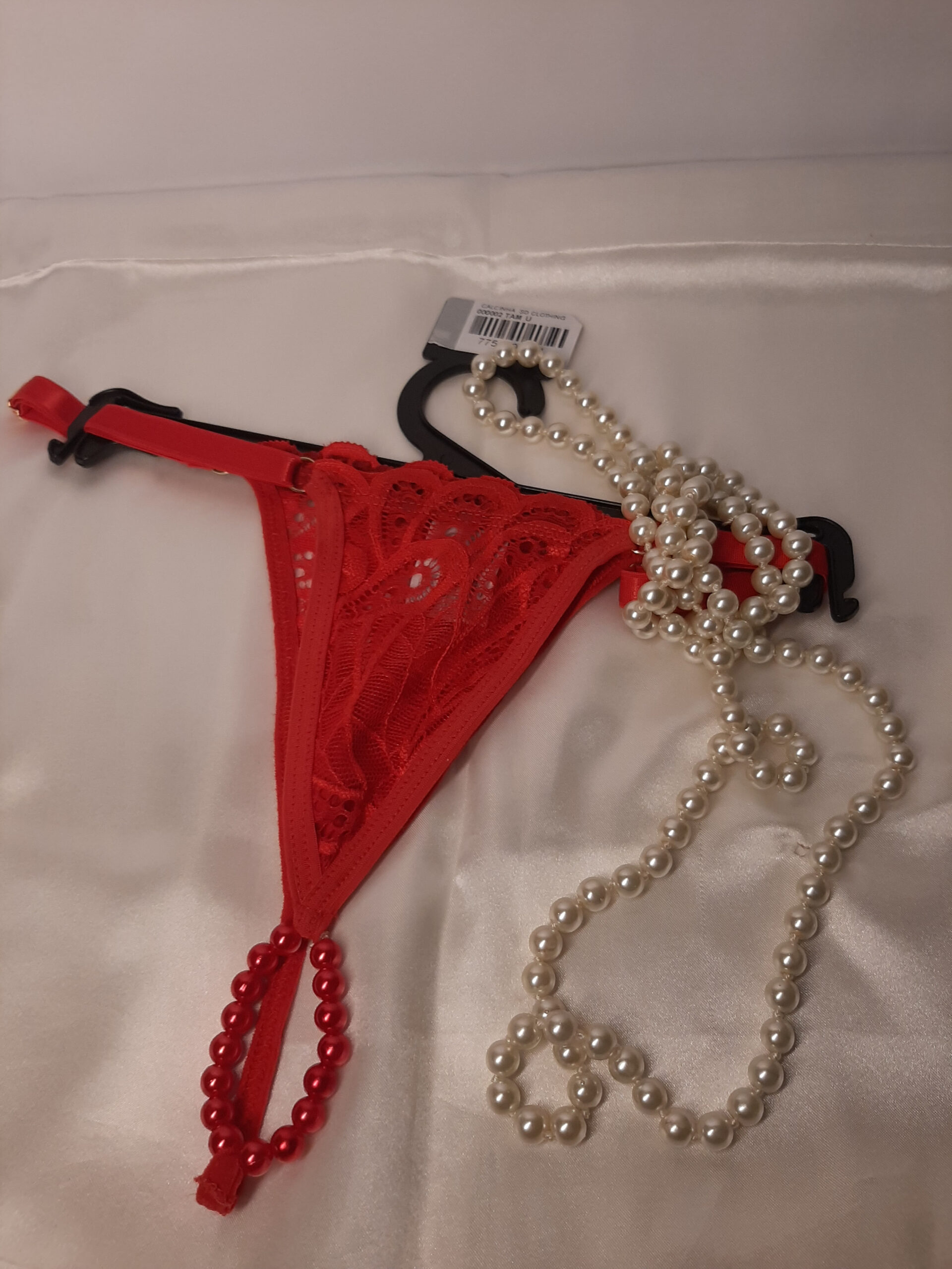 Fio Tailandesa Renda Com Perolas Amor A Moda